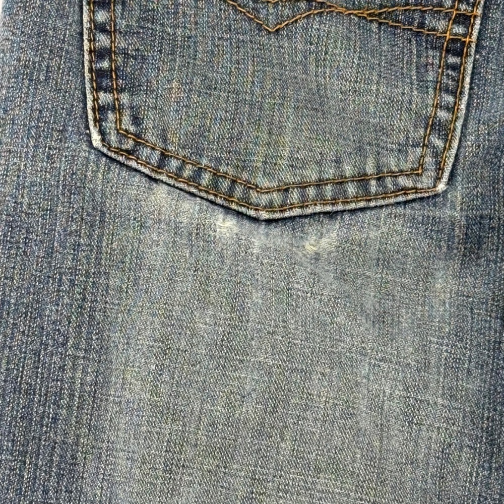 Vtg Y2K Jordache Lo-Rise Flare Jeans Womens Blue Denim Bootcut Diagonal Seam 28" - Picture 3 of 10